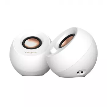 Creative Labs Pebble Pro bianco jack USB-A/C Bluetooth amplificatore digitale - diffusori - Bluetooth 5 (51MF1710AA003)