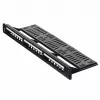 Patch panel 1U LANBERG PPKS-1124-B, 24 porte, 1U, ABS, nero, 482,6×44,5×154 mm
