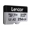 Scheda di memoria microSD 256GB C10 A2 U3 V30 205/150MB/s Silver Plus