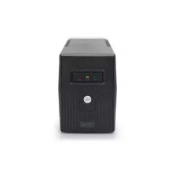 UPS DIGITUS DN-170063-B Line-Interactive 600 VA / 360 W, AVR, LCD, 2 uscite Type-F, batteria 7 Ah