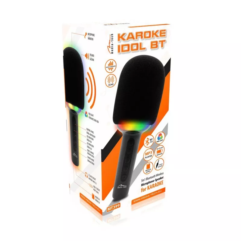 Microfono karaoke con altoparlante Bluetooth KARAOKE IDOL BT MT399