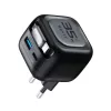 Havit UC250 A-EU caricabatterie da viaggio GaN con cavo estensibile, nero