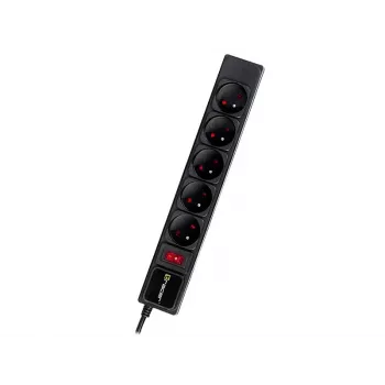 Tracer PowerWatch nero 5 prese AC 3 m Type-C