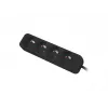 Prolunga di alimentazione Lanberg PS0-04E-0100-IEC-BK 1 m 4 prese AC per interni nero