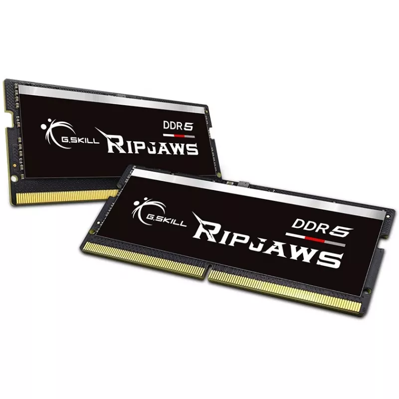 SO-DIMM 32 GB DDR5-4800 (2x 16 GB) Dual-Kit, memoria RAM nera, F5-4800S3434A16GX2-RS, Ripjaws, INTEL XMP