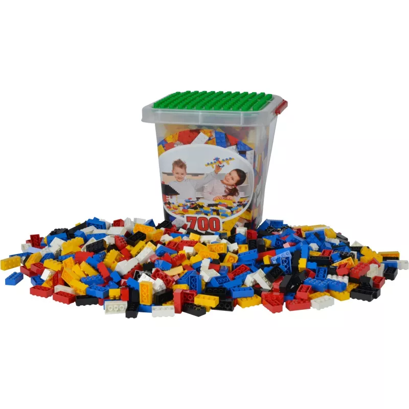 Mattoncini da costruzione Simba-Dickie 104114200 — 700 pezzi, colori assortiti, per bambini da 3 anni