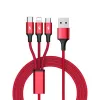 Cavo UNITEK C4049RD USB 1,2 m USB A USB C/Micro-USB B/Lightning rosso