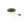 Catena luminosa RealPower 492880 LED bianco caldo, a batteria, 8 m, nero