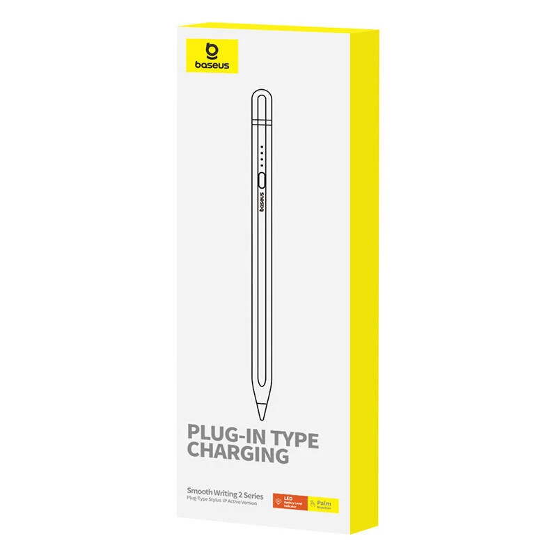 Stylus Baseus Smooth Writing Series ricarica plug-in Lightning, bianco