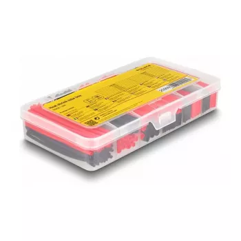 Guaina termorestringente DeLOCK 20909 196 pz. nero rosso 2:1
