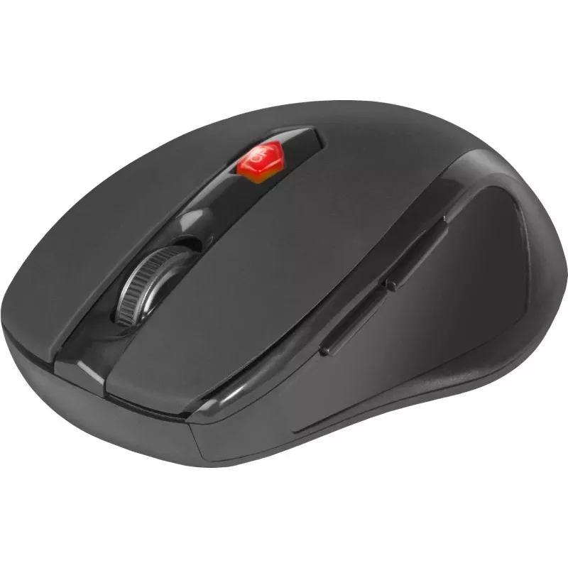 Mouse ottico RF wireless per destri DEFENDER ULTRA MM-315 — 1600 DPI, 6 tasti, ricevitore USB, nero