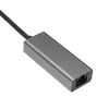 Adattatore Akyga AK-AD-65 da USB-C a Ethernet Gigabit, RJ45, 15 cm, argento