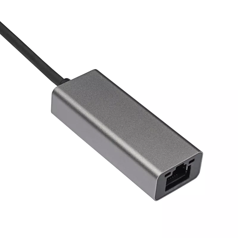 Adattatore Akyga AK-AD-65 da USB-C a Ethernet Gigabit, RJ45, 15 cm, argento