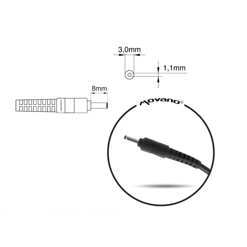 Alimentatore MITSU ZM/ACE19342C 19V 3.42A per laptop compatibili