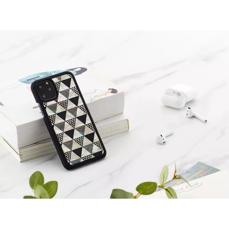 Custodia per cellulare iKins per iPhone 11 Pro – design piramide nero
