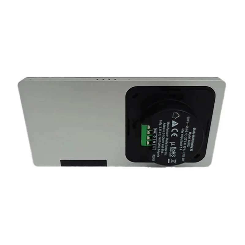 Shelly Wall Display X2 pannello di controllo, Wi-Fi, Bluetooth, argento + BLU H&T avorio