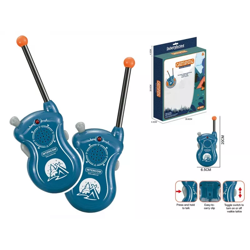 Set walkie-talkie 2 vie Madej 011776 — 16 canali, ricetrasmittenti per bambini