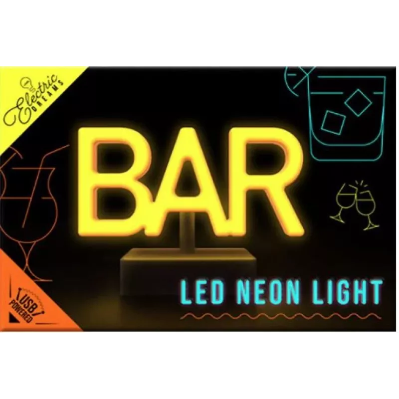 Lampada LED neon da terra Paladone Bar