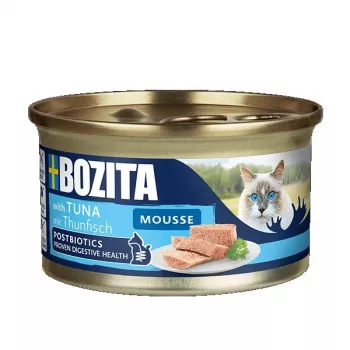 Cibo umido per gatti BOZITA Mousse MSC Tonno 85 g – consistenza mousse, alimento completo per gatti adulti, proteine 10,5 %, grassi 6,5 %