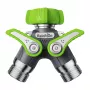 Distributore per tubo da giardino RainPoint ICD047 — raccordo a 2 vie per due uscite tubo, design affidabile