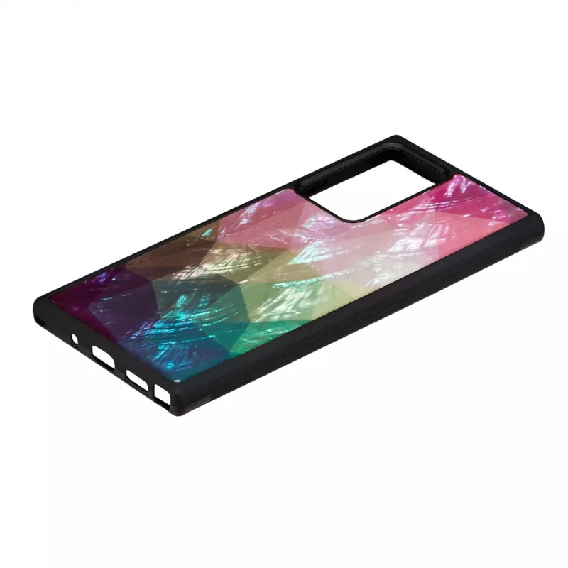 Custodia protettiva iKins per Samsung Galaxy Note 20 Ultra – design Water Flower, nero