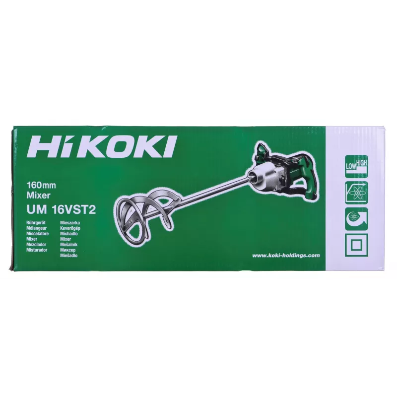 Mixer Hikoki UM16VST2UAZ 1600W 2 marce — miscelatore elettrico per malta e vernici