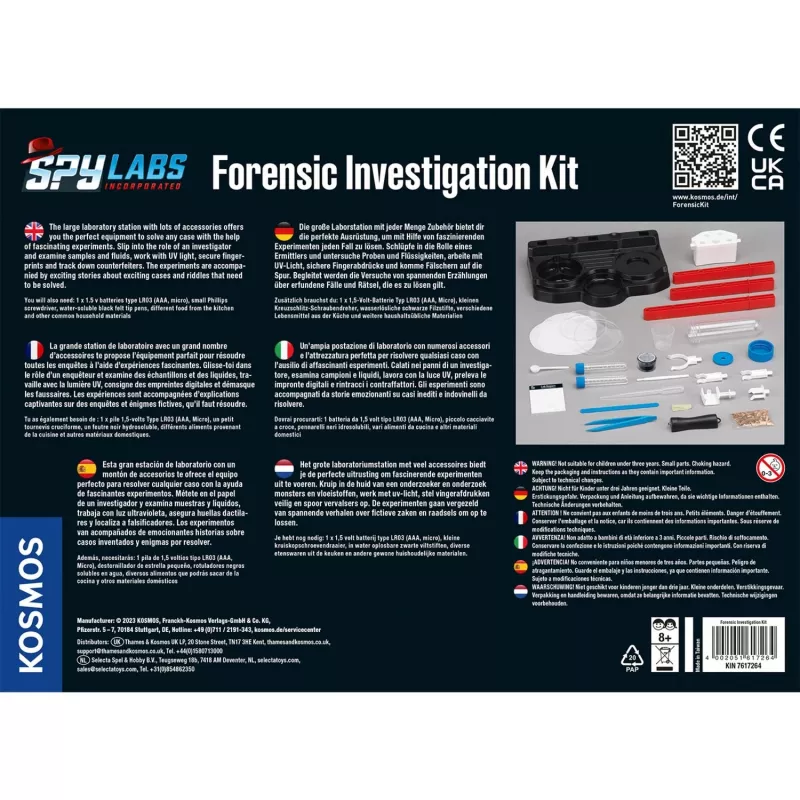 Spy Labs Incorporated Forensic Investigation Kit, set da detective versione internazionale