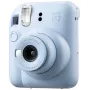 Fotocamera istantanea Fujifilm Instax Mini 12 blu — stampe 86 x 54 mm, lunghezza focale 60 mm, otturatore elettronico