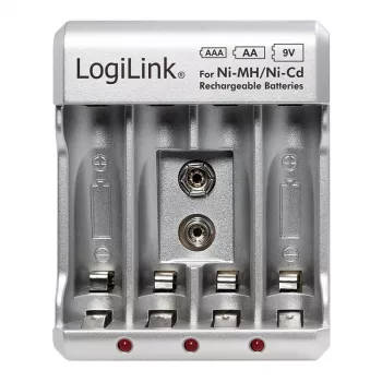 Caricabatterie per Ni-MH / Ni-Cd AA / AAA / 9V