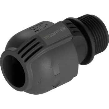 Connettore per sistema irrigazione 25 mm > 1, connettore nero/grigio