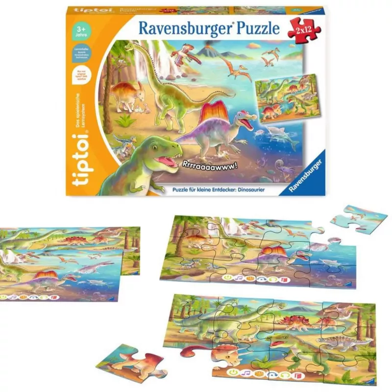 Puzzle tiptoi per giovani esploratori: dinosauri