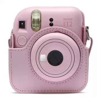 Borsa compatta Fujifilm 4177084 rosa per Instax Mini 12 con tracolla