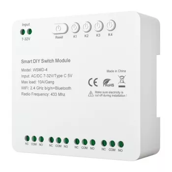 Modulo interruttore smart Avatto DIY WSMD-4 32V — modulo di controllo a 4 canali 32V per progetti DIY