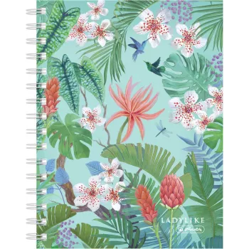 Quaderno Herlitz Ladylike Jungle A5 100 fogli verde multicolore