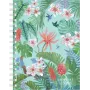 Quaderno Herlitz Ladylike Jungle A5 100 fogli verde multicolore