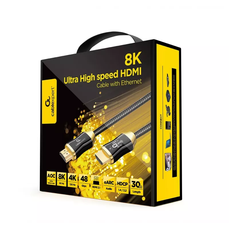 Cavo HDMI Gembird CCBP-HDMI8K-AOC-30M 30m 48 Gbit/s nero