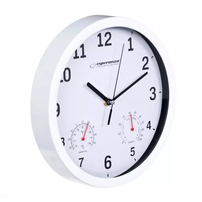 Esperanza EHC016W orologio da parete/da tavolo al quarzo rotondo bianco
