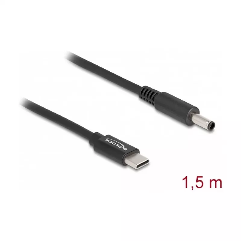 Cavo di ricarica per laptop DeLOCK USB Type-C maschio a Dell 4.5 x 3.0 mm maschio 1,5 m 20 V