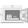 Cassaforte semplice YEC per la casa con allarme