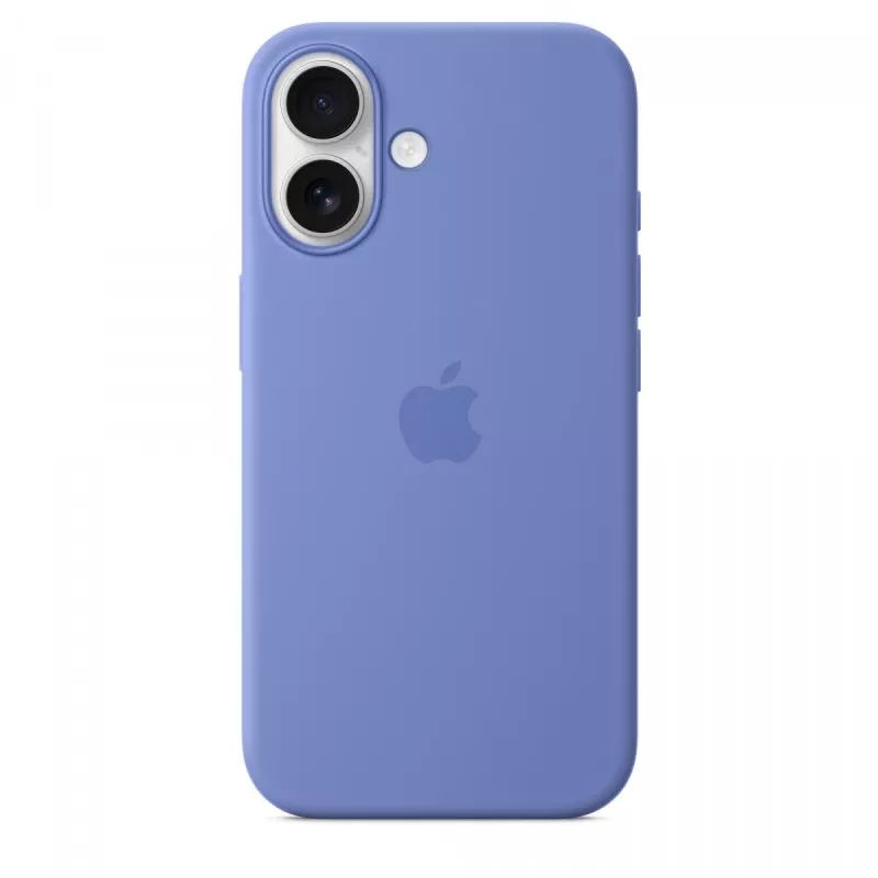 Custodia in silicone per iPhone 16 con MagSafe - pervinca