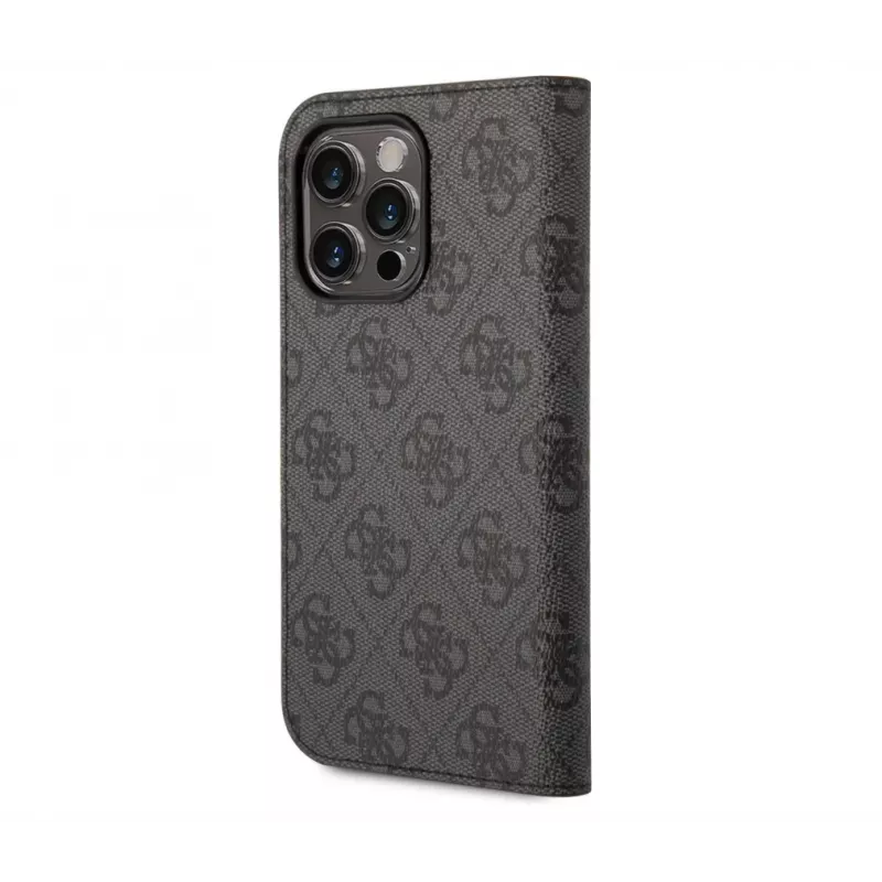 GUESS | Custodia libro | Apple | iPhone 14 Pro Max | gomma/silicone | nero