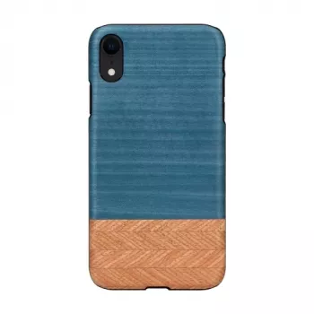 Custodia per smartphone man and wood per iPhone XR – Denim nero custodia protettiva