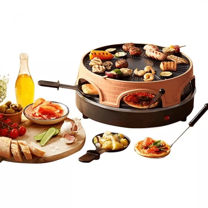 Emerio PO-113255.4 grill per raclette 1500 W nero, marrone