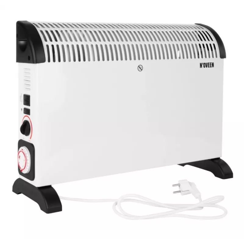Termoconvettore elettrico NOVEEN CH-6000 TIMER TURBO FAN 2000W 3 livelli di potenza montaggio a parete/pavimento bianco