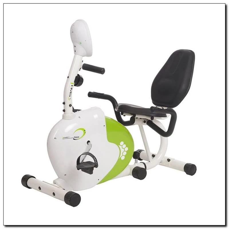 Cyclette magnetica orizzontale bianca e verde HMS R9259