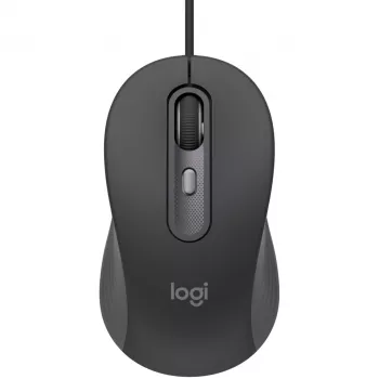 Logitech Signature Wired M520 for Business Mouse ottico con filo USB-C Plug-and-Play Windows/Mac/Chrome/PC/laptop - Graphite