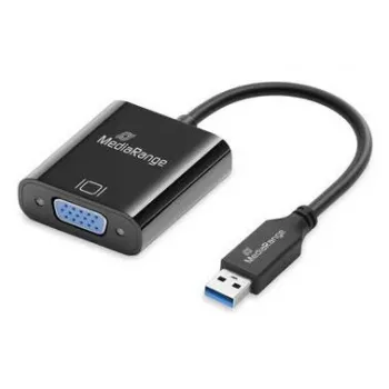 MediaRange MRCS230 adattatore cavo video 0,2 m USB Type-A VGA D-Sub nero