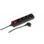 Microconnect MC-GRU00415BS prolunga 1,5 m 4 prese per interni nero