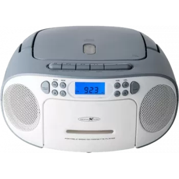 Radiosveglia Reflexion RCR2260 bianco/blu — lettore CD portatile con radio FM