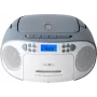 Radiosveglia Reflexion RCR2260 bianco/blu — lettore CD portatile con radio FM